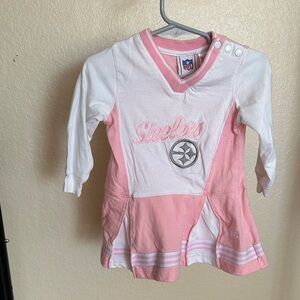 NFL Kids Steelers Pink and White Jersey
